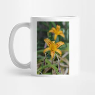 Tiger lily in a row Mug